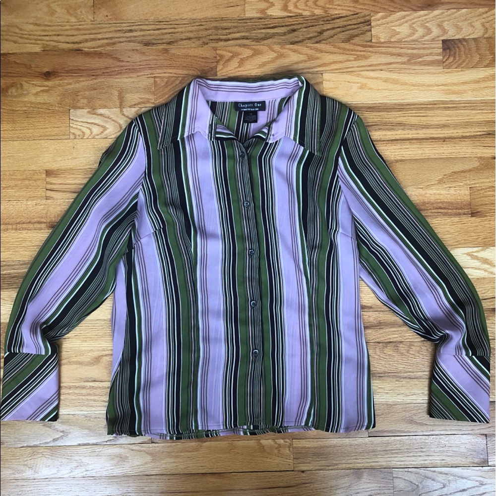 Chapter One striped blouse size 12